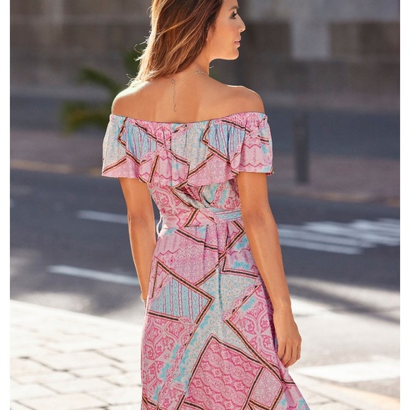 NWOT Boho MIDI Dress - Picture 2 of 6